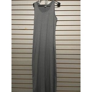 Lularoe XL Tank Knit Solid Gray Long Dress